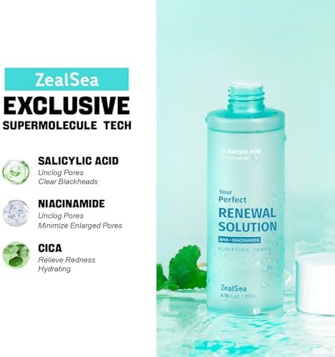 ZealSea Salicylic Acid Toner Blackhead Remover Pore Minimizer Oil Control