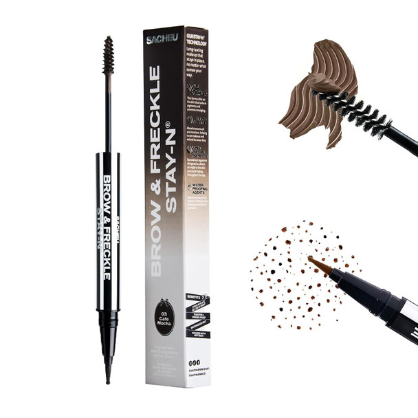 Sacheu Brow & Freckle STAY-N, 2-in-1 Brow Gel & Freckle Pen
