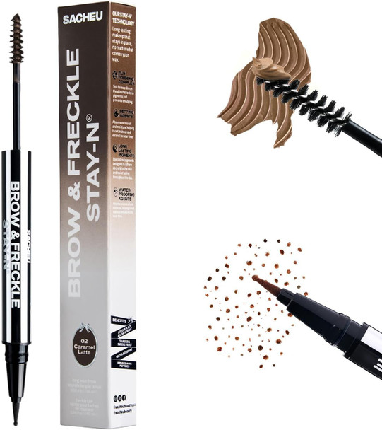 Sacheu Brow & Freckle STAY-N, 2-in-1 Brow Gel & Freckle Pen