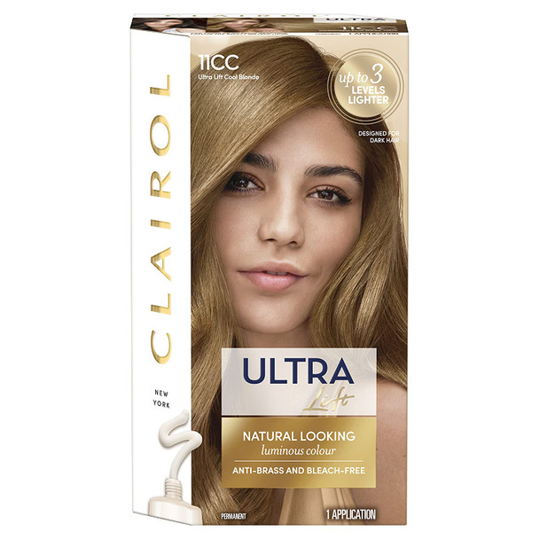 Clairol Nice' n Easy Crème, Natural Looking Oil Infused Permanent Hair Dye, 11CC Ultra Lift Cool Blonde 177 ml