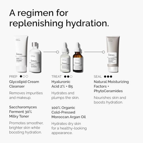 The Ordinary 100% Organic Cold-Pressed Moroccan Argan Oil,Nourishing and Hydrating Treatment for Skin and  Hair,1 Fl Oz