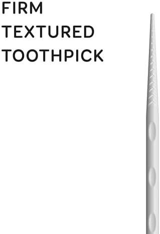 Grin Charcoal Infused Softstx Gentle Dental Picks Soft Flexible Bristles Textured Plaque Removing Toothpick Minty Flavor for Between Teeth Refillable Hygienic Case