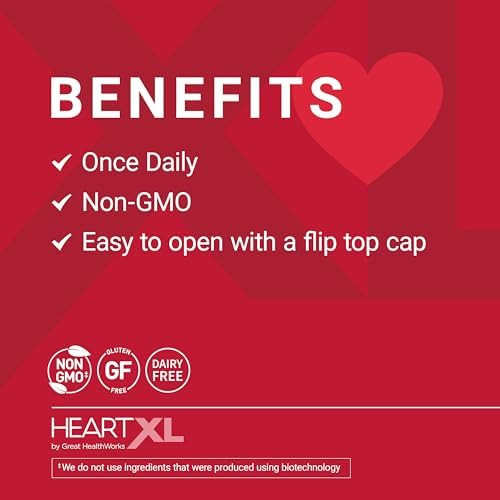 OmegaXL  HeartXL Omega Blend Cardiovascular Health Support  Soft Gels  Promotes Healthy Metabolism Gluten-Free Heart Health Supplement