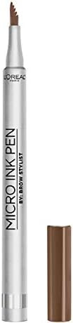 L'Oreal Paris Micro Ink Pen by Brow Stylist, Longwear Brow Tint, Hair-Like Effect, Up to 48HR Wear, Precision Comb Tip