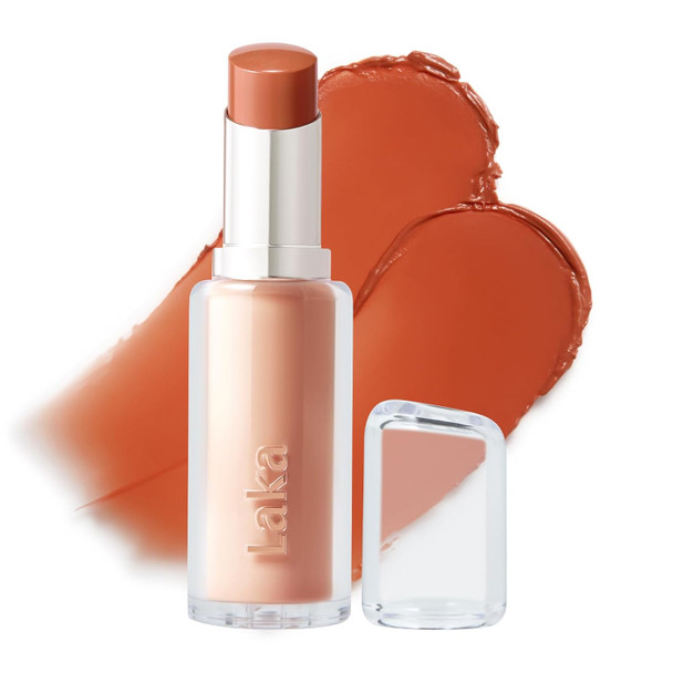 Laka 24HR Bonding Glow Lipstick, 3.7g/0.13oz., Long Lasting High-Shine Lipstick with Rich Color & Glassy Finish (#204 Have)