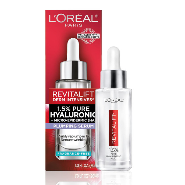 L'Oreal Paris Revitalift 1.5% Pure Hyaluronic Acid Face Serum Hydrate & Reduce Wrinkles Fragrance