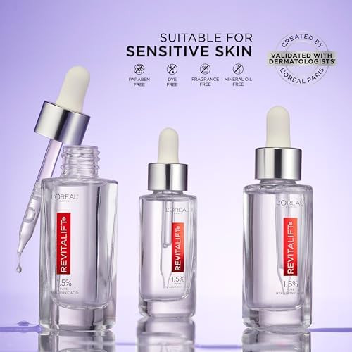 L'Oreal Paris Revitalift 1.5% Pure Hyaluronic Acid Face Serum Hydrate & Reduce Wrinkles Fragrance