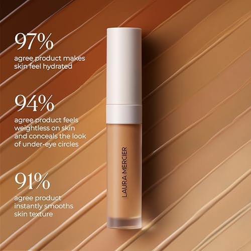 Laura Mercier Real Flawless Weightless Perfecting Serum Concealer, Long-Lasting, Waterproof, & Crease-Proof Wear, Buildable Coverage, Oil-Free
