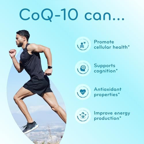 Clear Formulas Quick Absorption CoQ10 200mg - Coenzyme Q10 200mg Potent Antioxidant for Heart Energy and Aging Support - High Stability CoQ10 Ubiquinone Capsules - Made in a cGMP US Lab