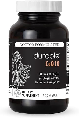 Durable CoQ10 300 mg Ubiqsome, Antioxidant Supplement