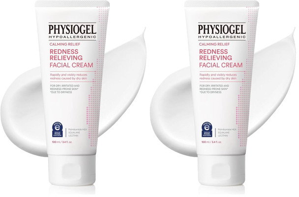 PHYSIOGEL Calming Relief Redness Relieving Facial Cream Soothing Face Moisturizer With Squalane For Dry Irritated & Redness-Prone Skin