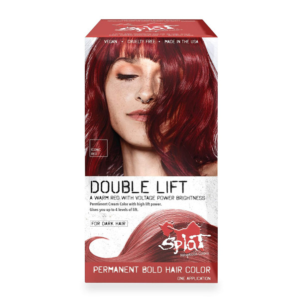 Splat  Siren Double Lift Permanent Hair Dye Kit  1 Application Includes Plum Hair Color  Developer Concentrate, Conditioner Gloves, Processing Cap and  Instructions Vegan  and Cruelty Free