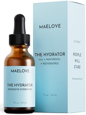 MAELOVE Hydrator Hyaluronic Acid B5 Serum with Resveratrol for Instantly Dewy Glow