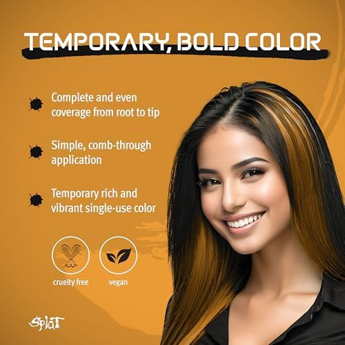 Splat  Mash 1 Wash Temporary Hair Dye 1.5 oz. Single Application Comb Applicator and Quick Dry Formula  Easily Washes Our  Vegan and Cruelty Free Temporary Hair Color