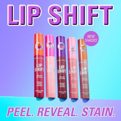 Revolution Lip Shift Peel Off Lip Stain Stellar Rose Long Lasting Lip Tint with Bold Pigment & Natural Finish