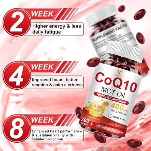 SIGNILIFE CoQ10 mg Per Serving,  Softgels Extra Strength with MCT Oil