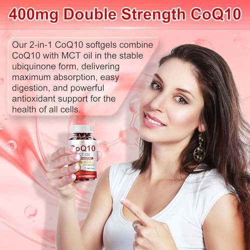 SIGNILIFE CoQ10 mg Per Serving,  Softgels Extra Strength with MCT Oil