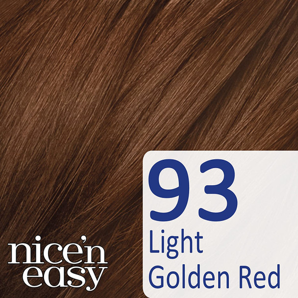 Clairol Nice'n Easy Semi-Permanent Hair Dye No Ammonia 93 Light Golden Red