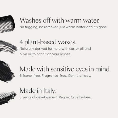 Ravie Beauty Effortless Lash Classic Curve Mascara Lengthening and Volumizing Mascara Smudge Proof Flake Free Buildable Long Lasting Washes Off with Warm Water