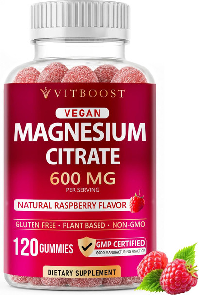 VITBOOST Magnesium Citrate Gummies 600mg  Calm and  Relaxation