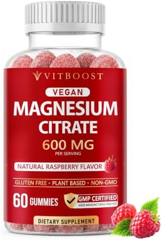 VITBOOST Magnesium Citrate Gummies 600mg  Calm and  Relaxation