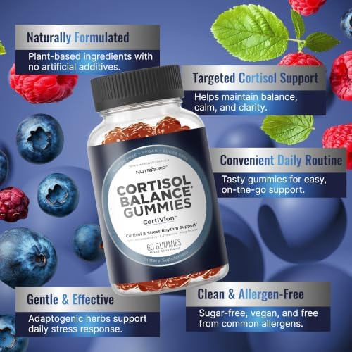 NutraPep Cortisol Gummies for Women Men  High Cortisol Reducer
