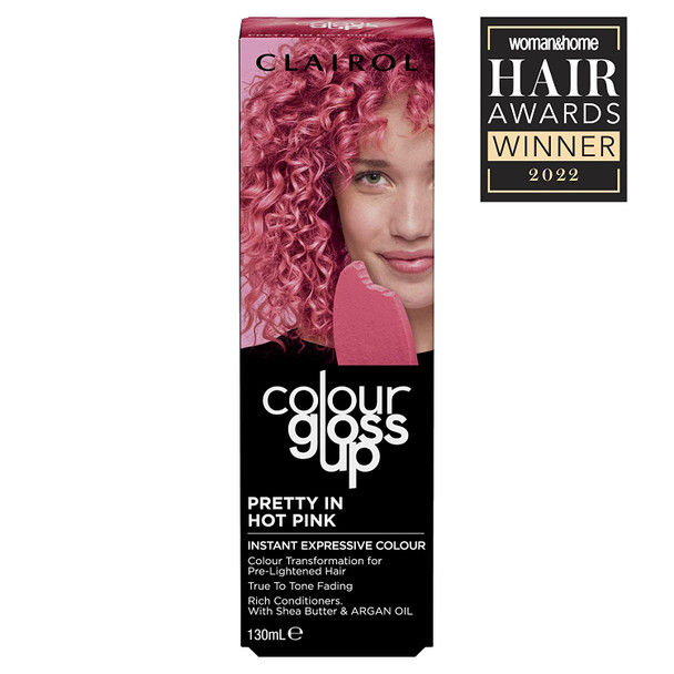 Clairol Colour Gloss Up, Temporary Colour Gloss, Pretty In Hot Pink, 130ml