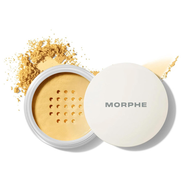 Morphe Bake & Set Setting Powder  Lightweight Talc-Free Finishing Powder for Face Makeup with a Soft  Natural Finish  Minimizes Shine for Up to 24HR