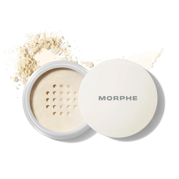 Morphe Bake & Set Setting Powder  Lightweight Talc-Free Finishing Powder for Face Makeup with a Soft  Natural Finish  Minimizes Shine for Up to 24HR