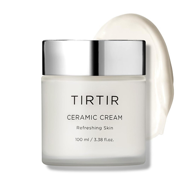 TIRTIR Natural Ceramide Cream  Deep moisturizer for Glass Skin, Polyglutamic acid, Centella Asiatica Extract, Skin barrier, Lightweight, Mild, Nature derived ingredients, Dry skin, Korean skincare
