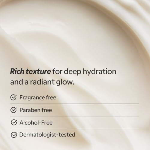 TIRTIR Natural Ceramide Cream  Deep moisturizer for Glass Skin, Polyglutamic acid, Centella Asiatica Extract, Skin barrier, Lightweight, Mild, Nature derived ingredients, Dry skin, Korean skincare