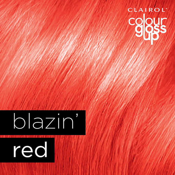Clairol Blonde It Up Permanent Hair Dye, Platinum Blonde & Colour Gloss Up Conditioner, Blazin Red