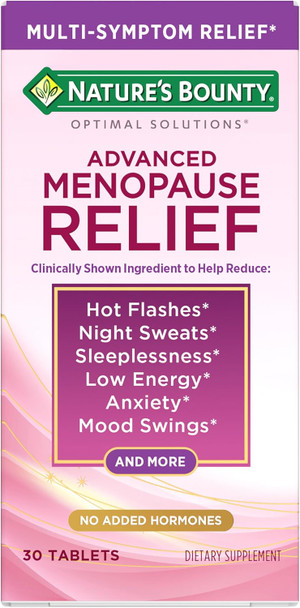 Nature's Bounty Optimal Solutions Advanced Menopause Relief Supplement