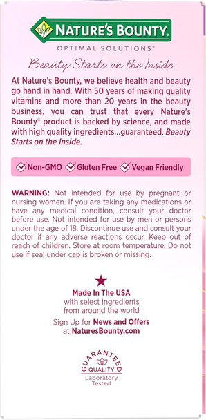 Nature's Bounty Optimal Solutions Advanced Menopause Relief Supplement