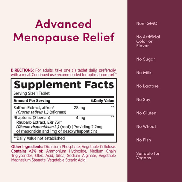 Nature's Bounty Optimal Solutions Advanced Menopause Relief Supplement