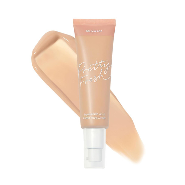 ColourPop Pretty Fresh Tinted Moisturizer - Hydrating Skin Tint with Lightweight Coverage - Formulated with Hyaluronic Acid & Coconut Water for Healthy-Looking Skin - Light 8N (1.45 oz)