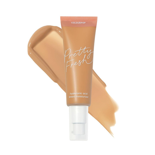 ColourPop Pretty Fresh Tinted Moisturizer - Hydrating Skin Tint with Lightweight Coverage - Formulated with Hyaluronic Acid & Coconut Water for Healthy-Looking Skin - Light 8N (1.45 oz)