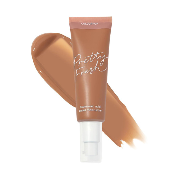 ColourPop Pretty Fresh Tinted Moisturizer - Hydrating Skin Tint with Lightweight Coverage - Formulated with Hyaluronic Acid & Coconut Water for Healthy-Looking Skin - Light 8N (1.45 oz)