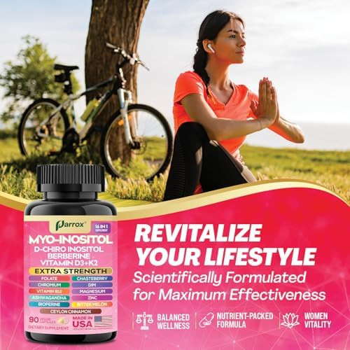 Parrox Myo-Inositol Supplement  and Folate Vegan Capsules