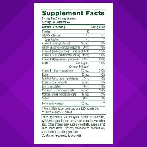 Vitafusion Men's Multivitamin Gummies Sugar Free 90 Gummy Vitamins