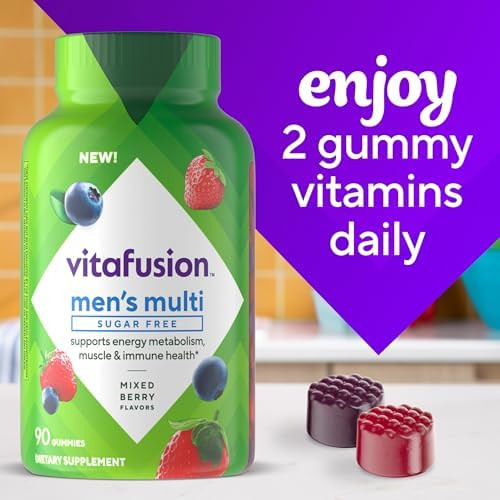 Vitafusion Men's Multivitamin Gummies Sugar Free 90 Gummy Vitamins