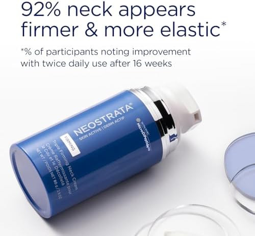 NEOSTRATA Triple Firming Neck Cream New and  Improved Formula with MicroDiPeptide229® NeoGlucosamine and  Bakuchiol Fragrance free Oil Free Décolletage Rejuvenating Cream Skin Types 80 g(Pack of 2)