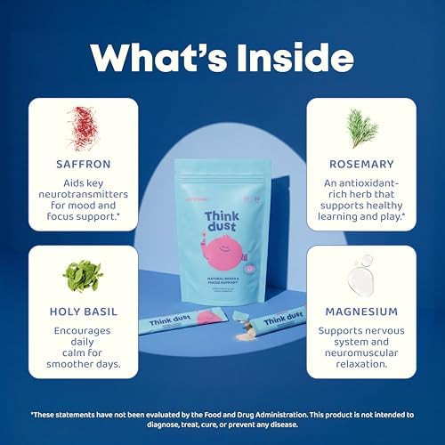 JoySpring Think Dust Kids Magnesium Sticks, Lemonade