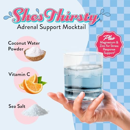 Legendairy Milk She’s Thirsty Retro Pop, No Sugar Added Electrolytes Powder Packets–Coconut Water Mix for Women, Instant Hydration Packets, Immune Support, Pregnancy Safe