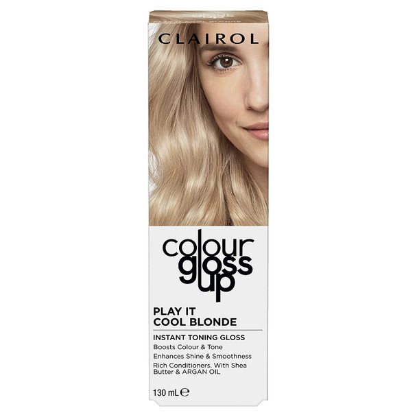 Clairol Colour Gloss Up, Temporary Colour Gloss, Play It Cool Blonde, 130ml