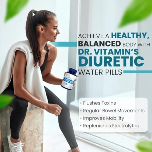 DR VITAMIN SOLUTIONS Diuretic Water Pills for Swollen Legs and Feet Bloating Relief for Women