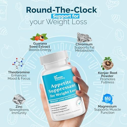 DR VITAMIN SOLUTIONS Appetite Suppressant for Weight Loss Thermogenic Fat Burner Ephedra Free