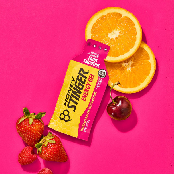 Honey Stinger Energy Gel, Gluten Free & Caffeine Free, for Exercise, Running and Performance, Sports Nutrition for Home & Gym, Pre and Mid Workout - 12 Pack