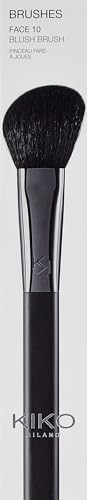 KIKO Milano Face 10 Blush Brush  Angled Brush For Blushes Bronzers And Highlighters