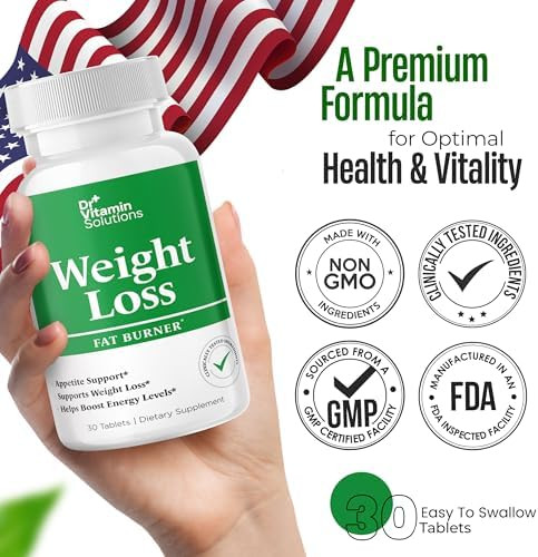 DR VITAMIN SOLUTIONS Fat Burner for Women and Men Thermogenic Weight Loss Appetite Suppressant